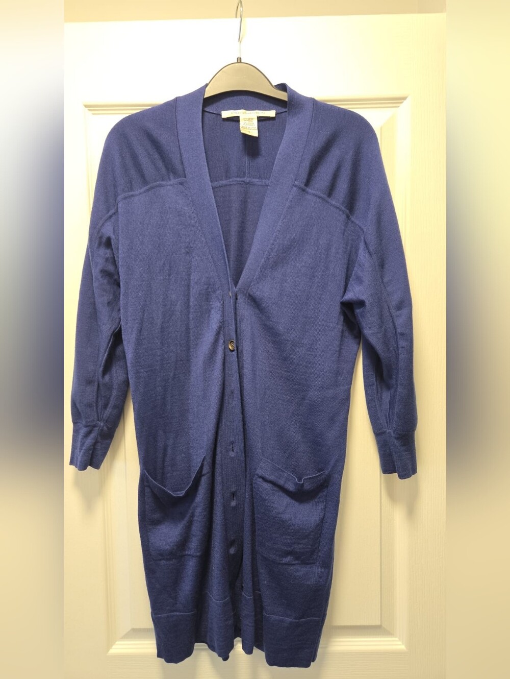 Diane Von Furstenberg Royal Blue Long Men's Cardigan
